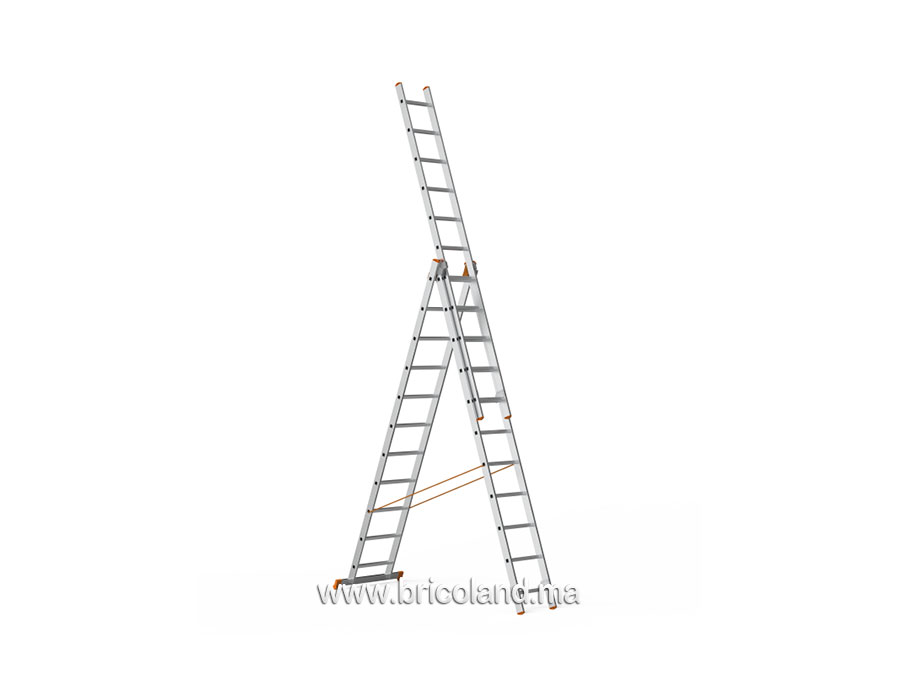 Echelle triple en aluminium 3x3m - SARAYLI-0