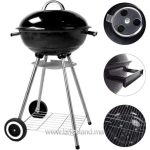 Barbecue à charbon 46cm avec couvercle - BBQ-0