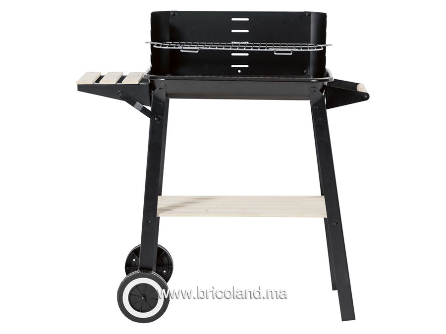 Barbecue à charbon rectangulaire 54cm - BBQ-15866