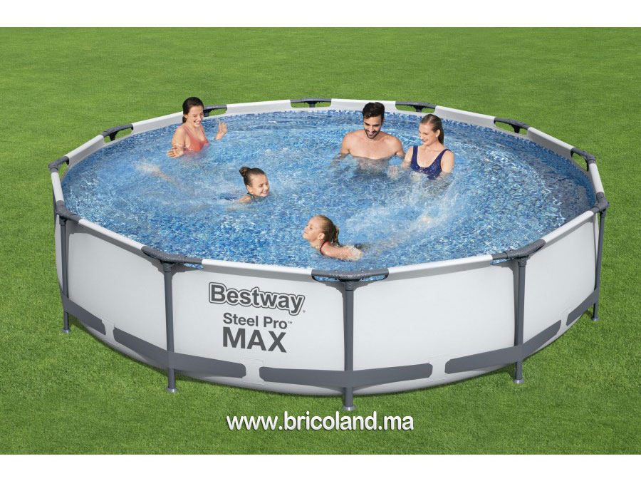 Piscine hors sol tubulaire Steel Pro MAX™ 3.66 x 0.76 m - Bestway-15863