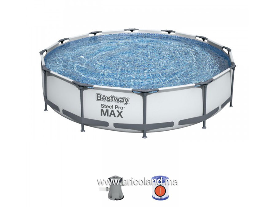 Piscine hors sol tubulaire Steel Pro MAX™ 3.66 x 0.76 m - Bestway-0