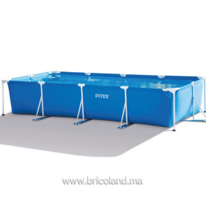 Piscine hors sol rectangulaire MFJ 4.5 x 2.2 x 0.84 m avec pompe de filtration - INTEX-0
