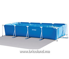 Piscine hors sol rectangulaire MFJ 4.5 x 2.2 x 0.84 m avec pompe de filtration - INTEX-thumbnail