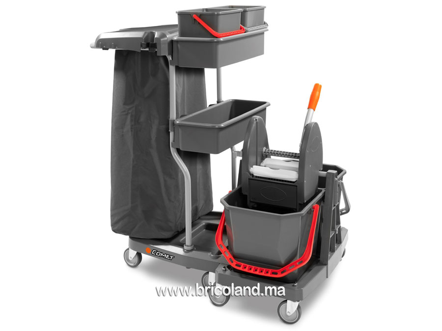 Chariot de ménage en plastique sans sac K-BHM 300 - Comet-0