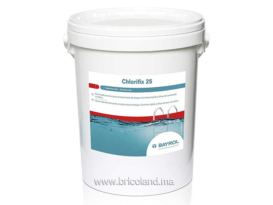 CHLORIFIX chlore granulé 25 kg BAYROL-0