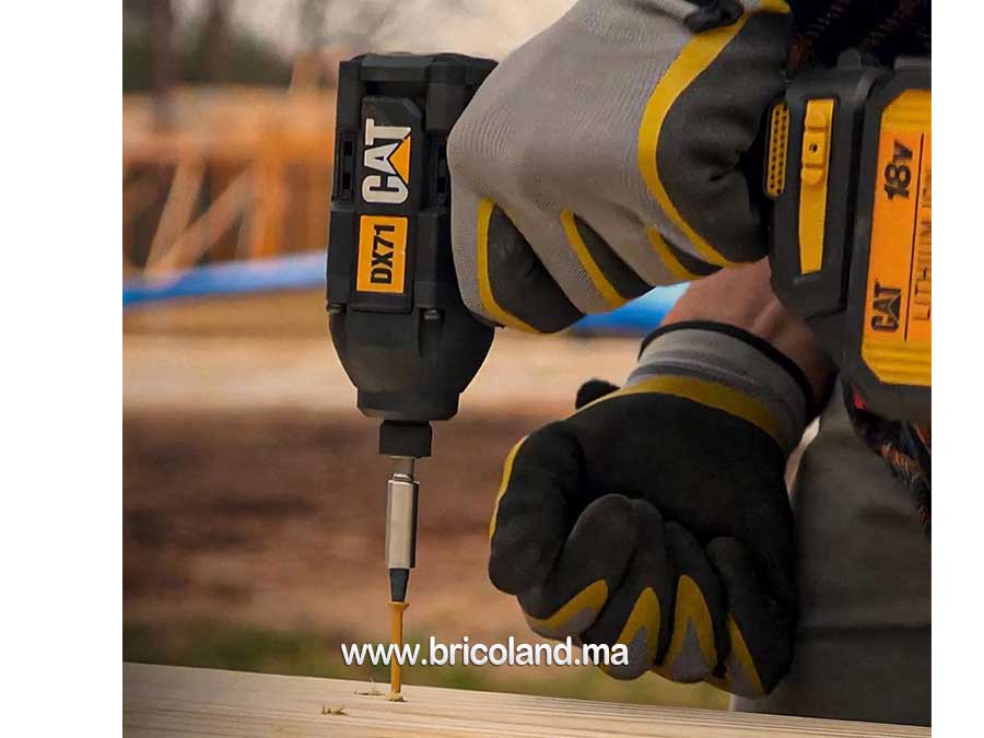 Boulonneuse à chocs 18V 215N.m Professional avec batterie - DX71 - CATERPILLAR-16228