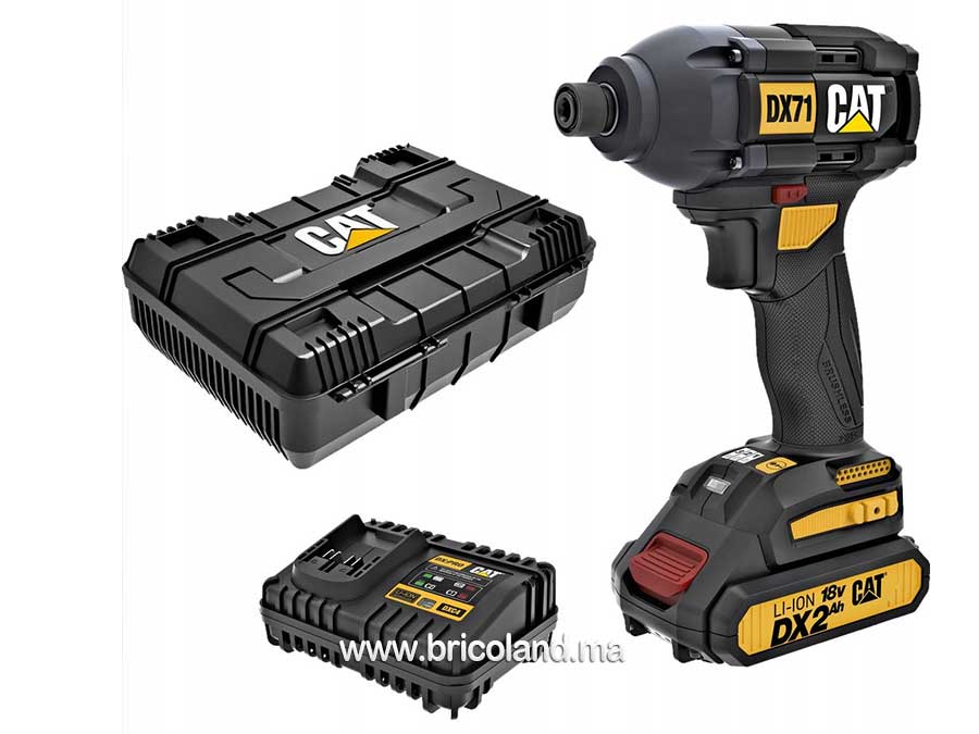 Boulonneuse à chocs 18V 215N.m Professional avec batterie - DX71 - CATERPILLAR-16230