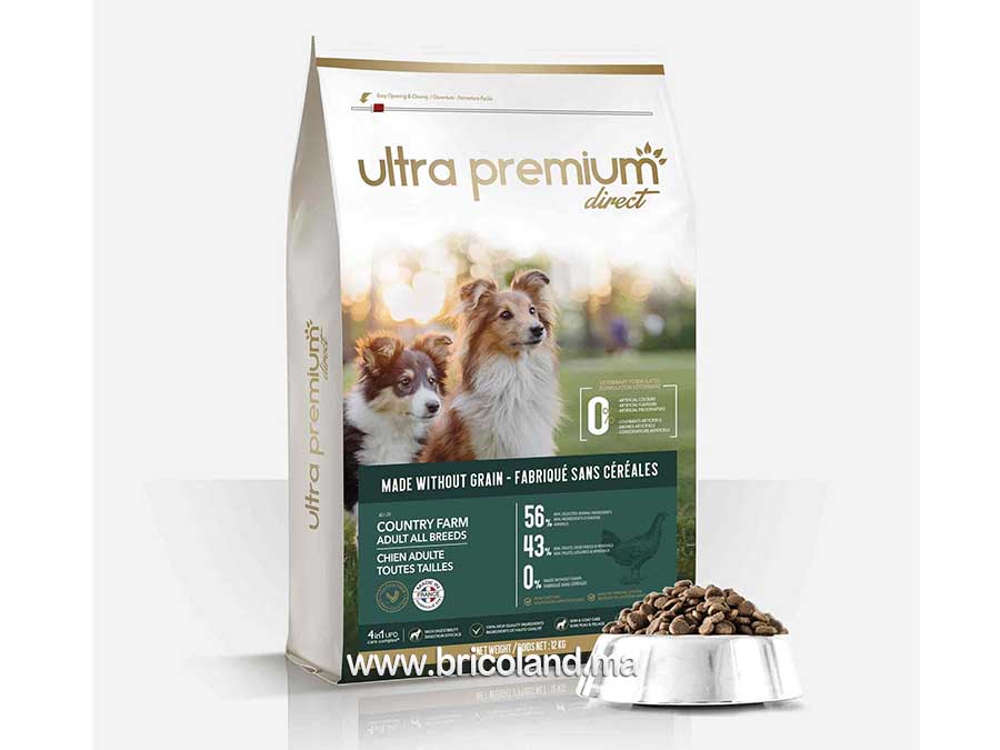 Croquettes Sans Céréales - Country Farm - Chien Adulte - UltraPremium -0
