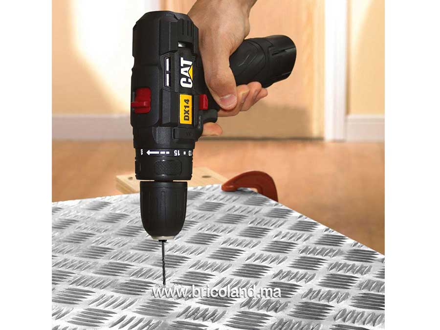 Perceuse-visseuse sans fil professionnelle Li-ion 12 V/2,0 Ah - DX14 - CATERPILLAR-16139