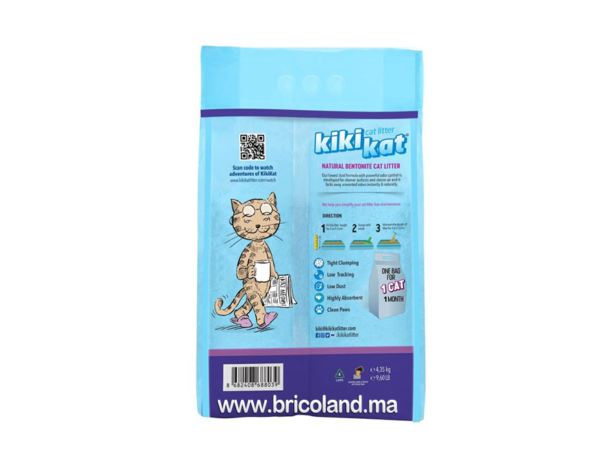 Litière parfumée à lavande 5L - Kiki kat-16460