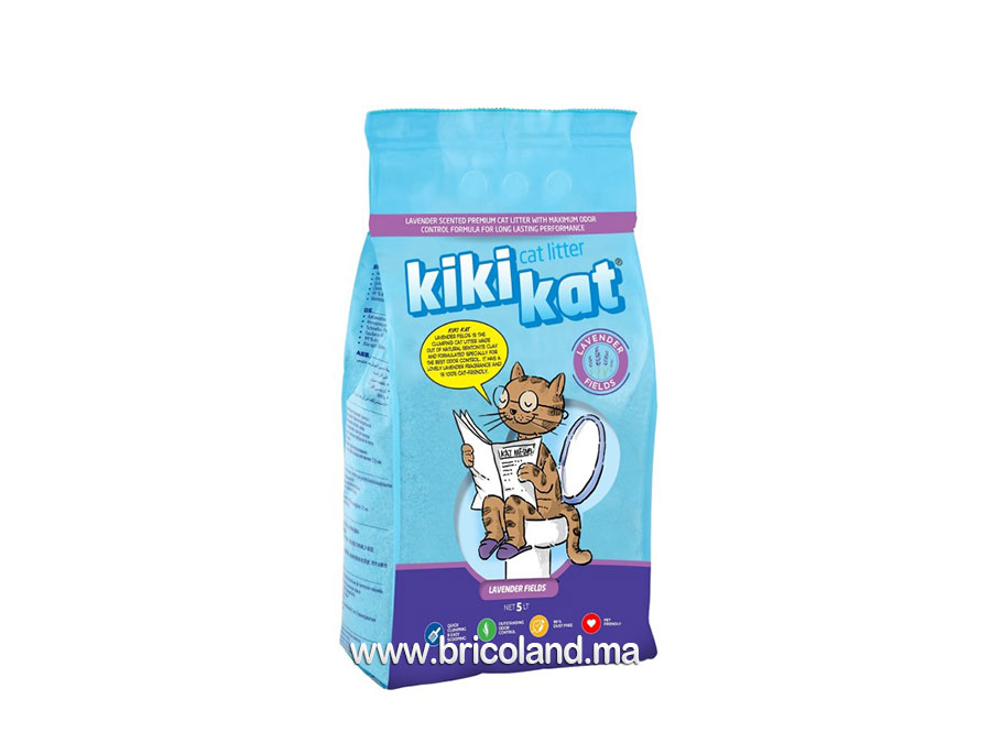 Litière parfumée à lavande 5L - Kiki kat-0