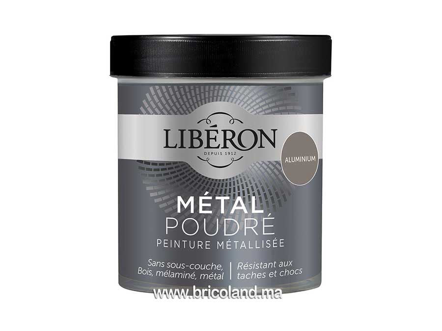 Peinture bois effet Métal Poudré aluminium 0.5 - Libéron-0