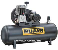 Compresseur d'air 7,5 HP. 500 litres Courroie - NUAIR-thumbnail