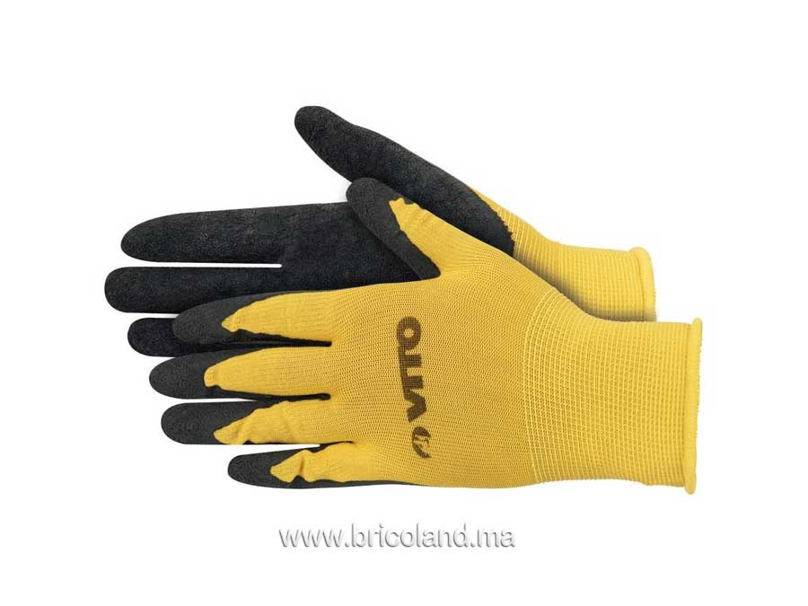 Gant de travail nitrile antidérapant taille - Vito-0