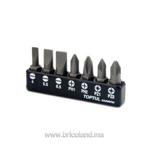 Jeu d'embouts de vissage PLAT+PH+PZ GAAV0704 - TOPTUL-0