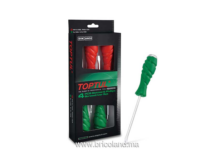 Jeu de tournevis mixte GAAE0405 - TOPTUL-0