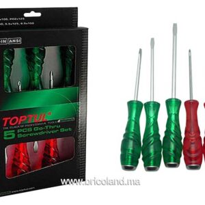 Jeu de tournevis 5PCS GAAE0506 - TOPTUL-0