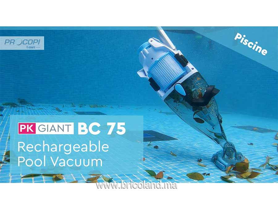 Balai Aspirateur PRO de piscine rechargeable sans fil PK GIANT max.35m³-16789