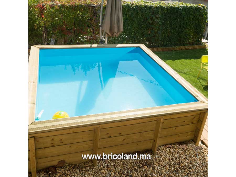 Piscine Bois Hors-Sol TROPIC JUNIOR 2X2m avec Filtration-17471