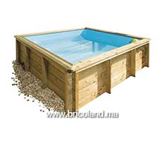 Piscine Bois Hors-Sol TROPIC JUNIOR 2X2m avec Filtration-thumbnail
