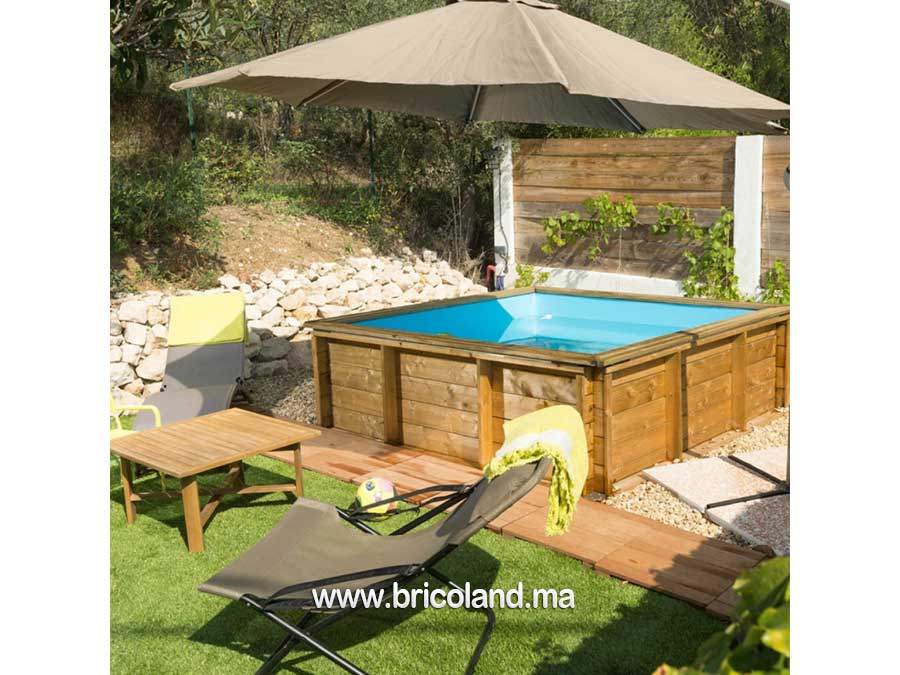 Piscine Bois Hors-Sol TROPIC JUNIOR 2X2m avec Filtration-17473
