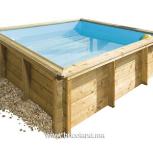 Piscine Bois Hors-Sol TROPIC JUNIOR 2X2m avec Filtration-0