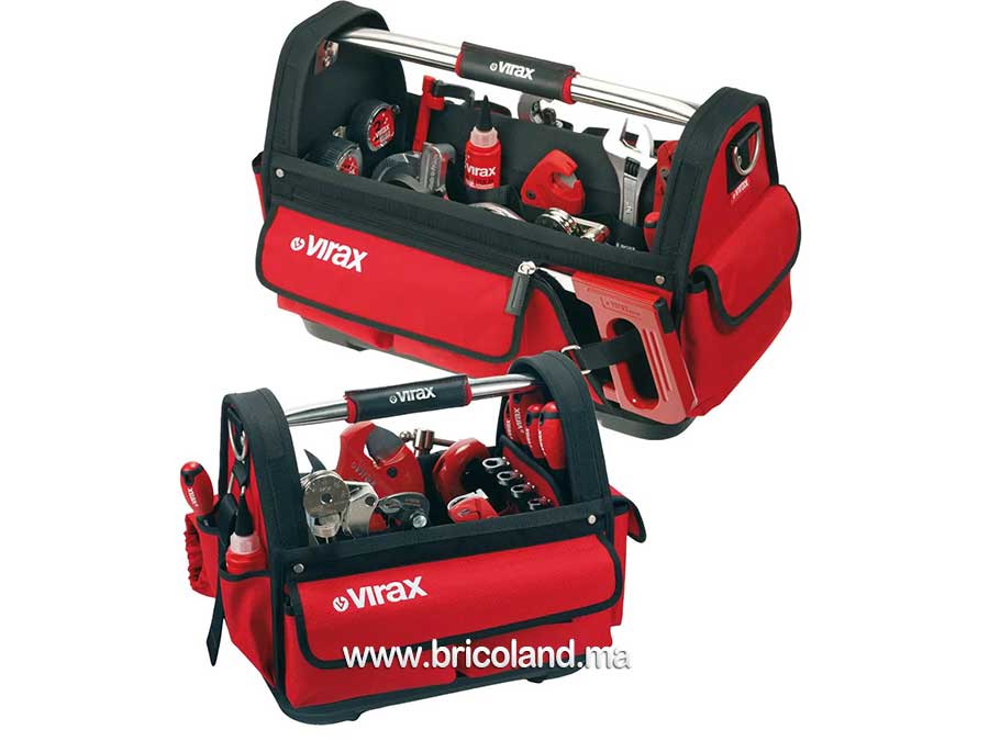 Sac à outils textile vide 38cm 382650 - VIRAX-0