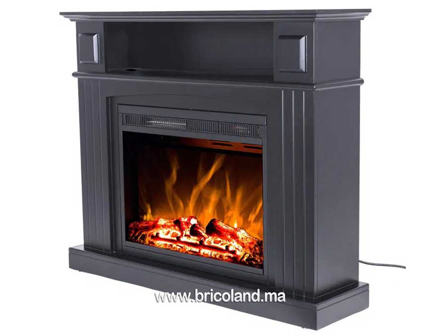Cheminée électrique avec meuble en Bois-17195