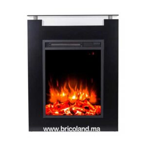 Cheminée électrique avec meuble en Bois et Vitre Télécommande 1600 W-0