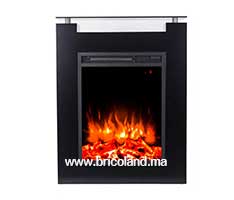 Cheminée électrique avec meuble en Bois et Vitre Télécommande 1600 W-thumbnail