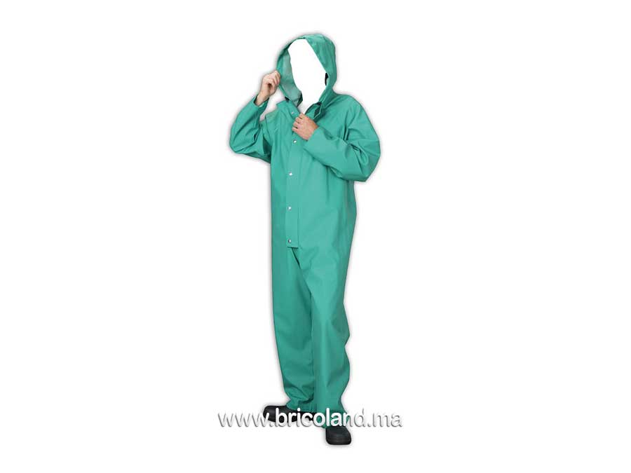 Combinaison chimique PVC verte anti-acide-0