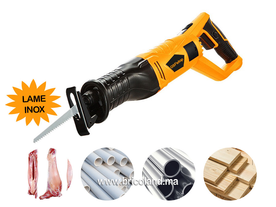 Scie sabre électrique 900W avec lame inox alimentaire - GSFixtop-0