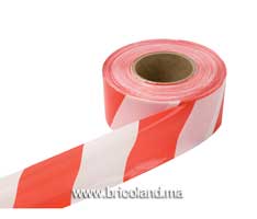 Ruban de signalisation rouge/blanc - 250m-thumbnail