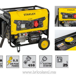 Groupe électrogène essence monophasé SG 5600B-1 5,0 kW avec carte AVR - STANLEY-0