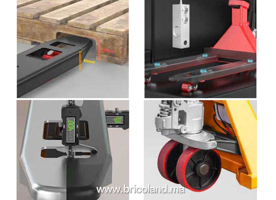 Transpalette peseur avec imprimante 2500kg - Klift-17674